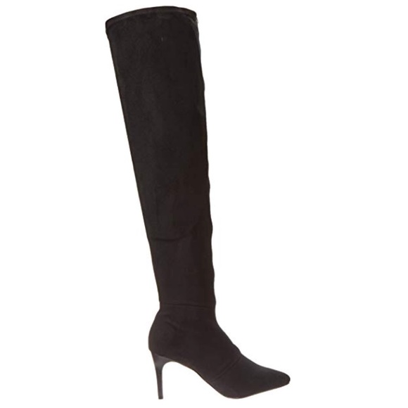 Zipper Over The Knee Stiletto Heel Slouch Boots - Picture 8 of 8